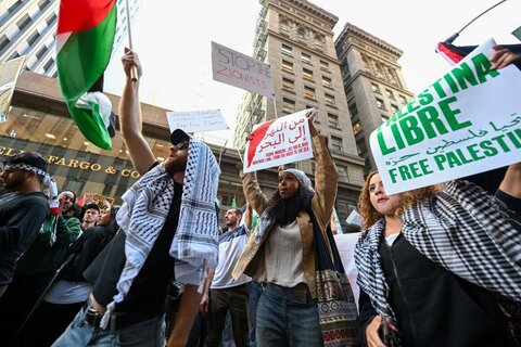 تظاهرات در آمریکا در حمایت از فلسطین