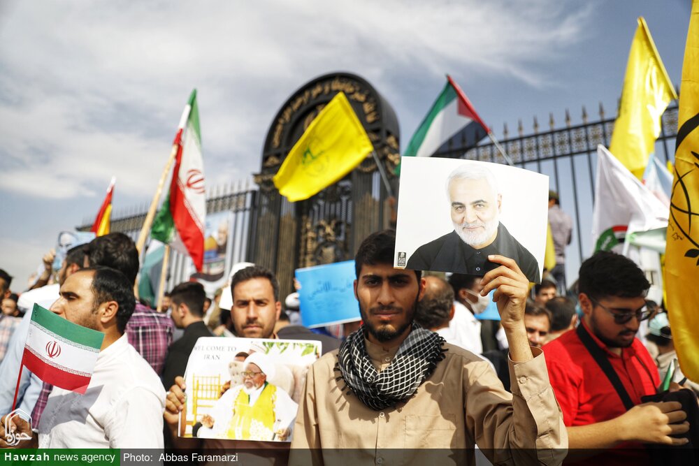 شیخ ابراہیم زکزاکی اپنے ایران کے دورے کے دوران تہران پہنچ گئے / ایئرپورٹ پر شاندار استقبال