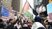 غزہ پر صیہونی جارحیت کے خلاف امریکی شہروں میں فلسطین کی حمایت میں مظاہرے