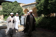 تصاویر| بازدید مشاور رئیس جمهور در امور روحانیت از مدرسه علمیه منصوریه