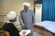 شرکت روحانیون و مداحان قزوینی در آزمون پذیرش عتبات عالیات + عکس