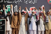 تصاویر/ تحریک بیداری امت مصطفیٰ پاکستان کے زیر اہتمام ’’یکجہتی فسلطین مارچ‘‘ كا انعقاد