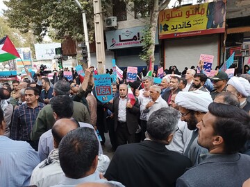 فریاد «مرگ بر اسرائیل» مردم لرستان در دفاع از ملت مظلوم فلسطین