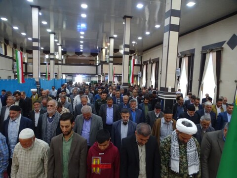 تصاویر/ نماز جمعه امروز شهرستان چهاربرج