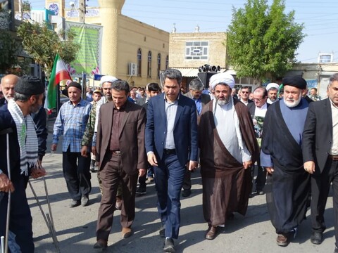 تصاویر/راهپیمایی مردم شهرستان چهاربرج در محکومیت جنایات رژیم کودک کُش صهیونیستی