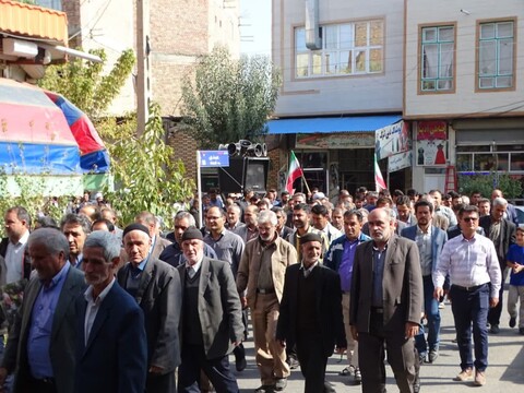 تصاویر/راهپیمایی مردم شهرستان چهاربرج در محکومیت جنایات رژیم کودک کُش صهیونیستی