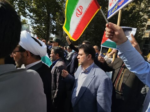 تصاویر/ راهپیمایی ضد صهیونیستی مردم شهید پرور شهرستان خوی