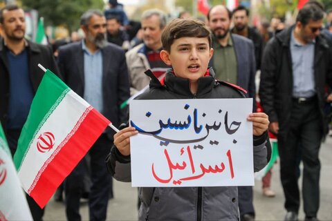 تصاویر/ راهپیمایی ضد صهیونیستی در شهر اردبیل