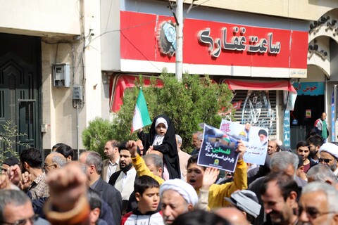 تصاویر / قیام مردم همدان در حمایت از مردم مظلوم فلسطین