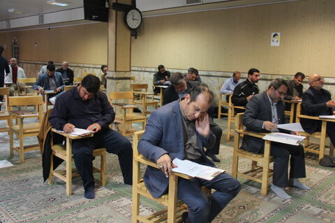 تصاویر / آزمون جذب روحانیون ومداحان عتبات عالیات استان قزوین