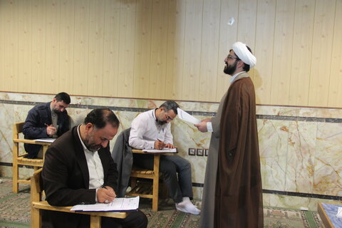 تصاویر / آزمون جذب روحانیون ومداحان عتبات عالیات استان قزوین