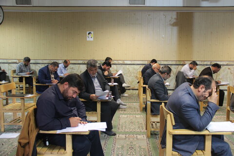 تصاویر / آزمون جذب روحانیون ومداحان عتبات عالیات استان قزوین