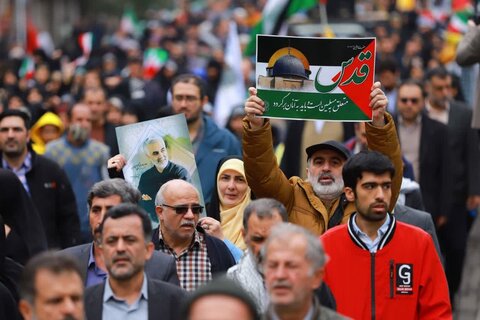 تصاویر / حمایت مردم استان قزوین از ملت مظلوم فلسطین وغزه