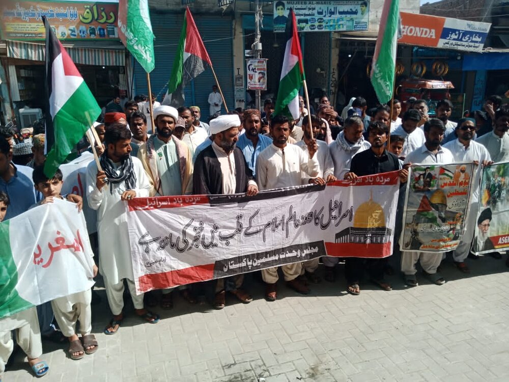 پاکستان کی غیرت مند عوام اپنے فلسطینی بھائیوں کے شانہ بشانہ کھڑی ہے، علامہ مقصود ڈومکی