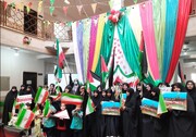 تصاویر/ تجمع ضد صهیونیستی طلاب مدرسه علمیه حضرت رقیه (س) علیها برازجان