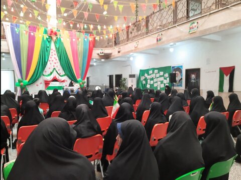 تجمع ضد صهیونیستی طلاب مدرسه علمیه حضرت رقیه سلام الله علیها برازجان