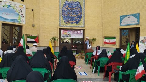 تصاویر / تجمع اساتید وطلاب حوزه علمیه خواهران استان قزوین