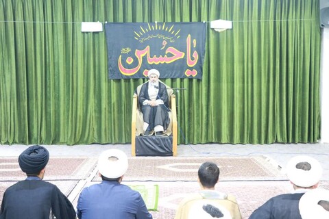 تصاویر/ نشست جهاد تبیین در مدرسه علمیه امام رضا (ع) میاندوآب