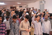 تصاویر/ جلسه درس اخلاق و اجتماع طلاب مدرسه علمیه منصوریه در محکومیت حمله رژیم صهیونیستی