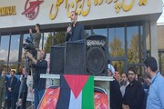 کرمانشاهی ها برای حضور در فلسطین اشغالی در فرودگاه تجمع کردند