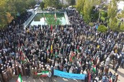 خروش حوزویان و دانشگاهیان تبریز علیه جنایات رژیم اشغالگر صهیونیستی