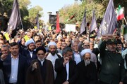 تصاویر/ تجمع و راهپیمایی مردم و روحانیون بناب در محکومیت جنایت رژیم غاصب صهیونیستی