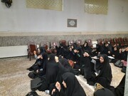 تصاویر/ تجمع خواهران طلبه مدرسه علمیه فاطمیه(س) خرم آباد در پی محکومیت جنایات صهیونیست ها در غزه