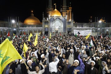 تصاویر/ تجمع اعتراضی به جنایت اسرائیل در قم