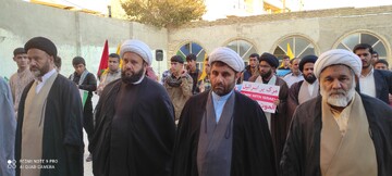 تجمع طلاب، فضلا و روحانیون کهگیلویه و بویراحمد در حمایت از مردم مظلوم غزه