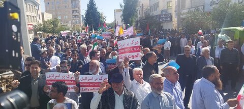 تجمع مردمی محکومیت جنایت های رژیم صهیونیستی علیه مردم فلسطین در ایلام