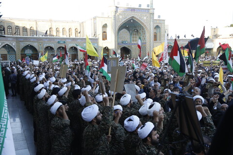 تجمع امت حزب الله قم در محکومیت جنایات رژیم کودک کش صهیونیستی