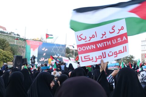 تجمع مردم بروجرد در حمایت از مردم مظلوم غزه