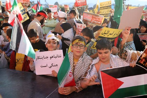 تصاویر / قیام مردم همدان در حمایت از فلسطینیان