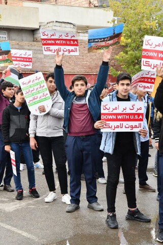 تصاویر/تجمع اعتراضی مردم شهرستان شوط در محکومیت جنایات رژیم صهیونیستی