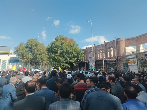 تصاویر/ تجمع و راهپیمایی مردم و روحانیون مراغه در محکومیت جنایت رژیم غاصب صهیونیستی