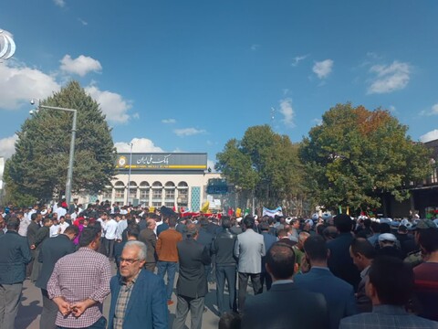 تصاویر/ تجمع و راهپیمایی مردم و روحانیون مراغه در محکومیت جنایت رژیم غاصب صهیونیستی