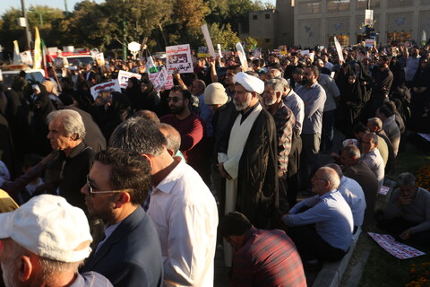 اجتماع بزرگ اعتراضی مردم اصفهان علیه جنایات رژیم صهیونیستی