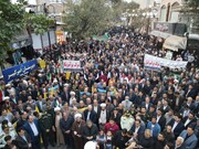 تصاویر/ تجمع مردم شهرستان خوی در محکومیت رژیم صهیونیستی