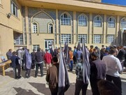 فیلم| تجمع طلاب و روحانیون شهرستان بیجار در اعتراض به جنایات صهیونیست‌ها