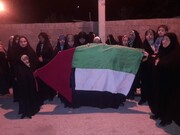 تصاویر/ تجمع مردم کاکی در حمایت از غزه
