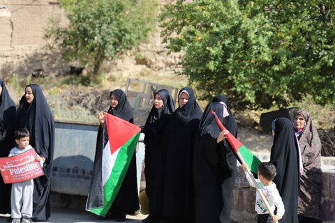 تصاویر/ محکومیت نسل کشی ملت فلسطین توسط مردم شهر «توپ آغاج»