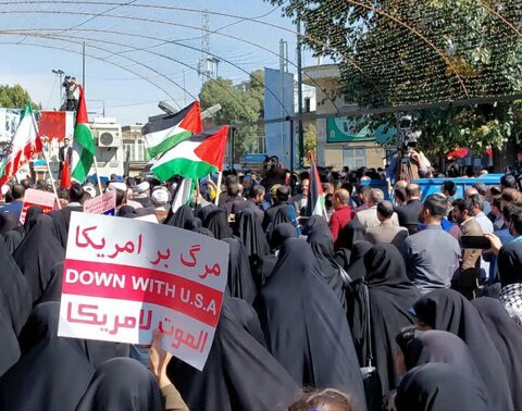 تصاویر/حمایت گسترده مردم سنندج از ملت فلسطین