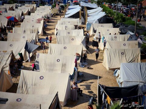 اردوگاه ساخته شده برای آوارارگان فلسطینی