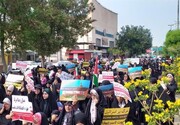 فیلم| فریاد اعتراض مادران و کودکان بوشهری در محکومیت کودک کشی صهیونیست‌ها