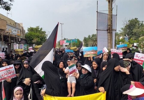 راهپیمایی ‌مردم بوشهر در محکومیت جنایات رژیم صهیونیستی