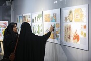 نمایشگاه آثار سوگواره سلسله طلایی در قم افتتاح شد