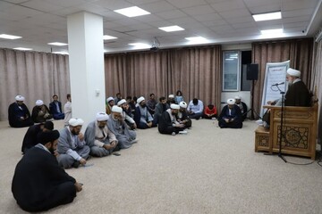 تصاویر/ درس اخلاق طلاب مدرسه خاتم الانبیاء(ص) سنندج