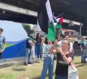 فیلم | تظاهرات در کاستاریکا در حمایت از غزه