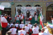 تجمع «مرهم برای غزه» در قم برگزار شد + عکس