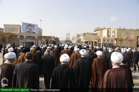 بالصور/ تشييع جثمان الفقيدآية الله محمد حسن الفاضل الكلبايكاني بمدينة قم المقدسة